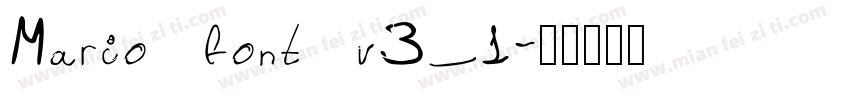 Mario font v3_1字体转换